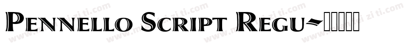 Pennello Script Regu字体转换